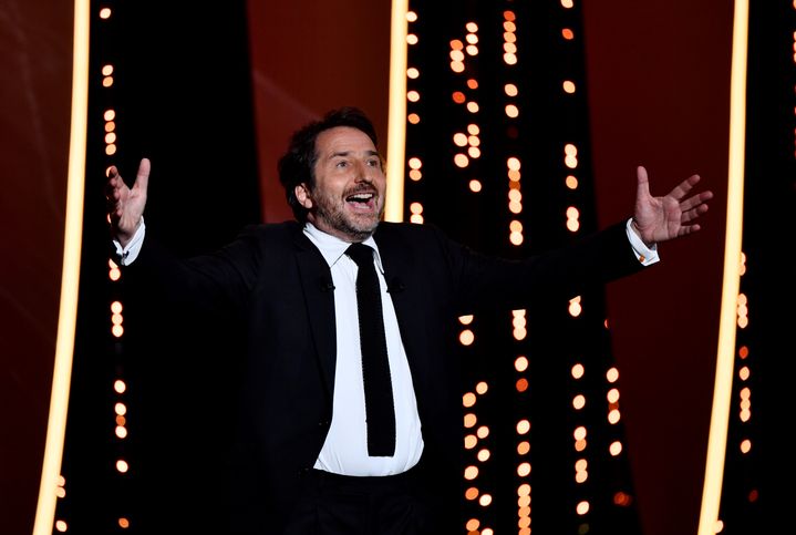 Edouard Baer, maître de cérémonie de la soirée d'ouverture du Festival de Cannes, le 14 mais 2019. (CHRISTOPHE SIMON / AFP)