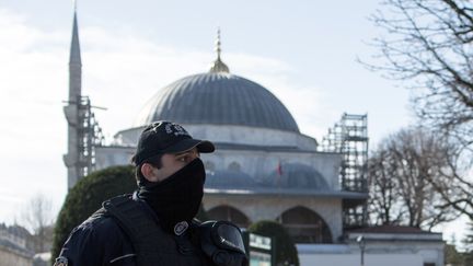 La police surveille les lieux touristiques après les attentats d'Istanbul le 12 janvier 2016. (HOLLY PICKETT / DPA)