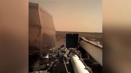 Première photo envoyée par la sonde Insight sur Mars (HO / NASA/JPL-CALTECH / AFP)