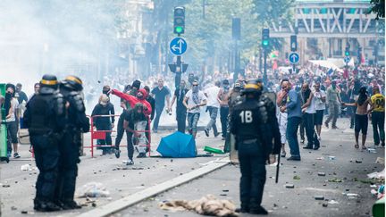 &nbsp; (Des débordements avaient éclaté samedi 19 juillet en marge de la manifestation pro-palestinienne interdite. © MaxPPP /)