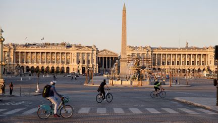 La place de la Concorde à Paris, le 30 mars 2021. (LUDOVIC MARIN / AFP)