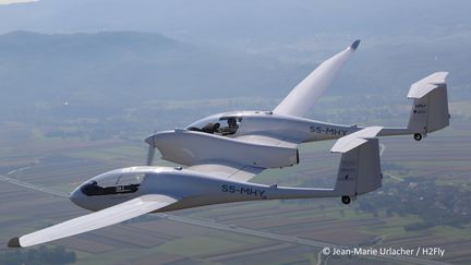 L'avion à l'hydrogène, à zéro émission.&nbsp; (JEAN-MARIE URLACHER / YOUPI)