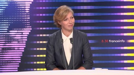 Anne-Claire Legendre, porte-parole du ministère de l'Europe et des Affaires étrangères était l'invitée du "8h30 franceinfo" le 12 août 2022. (FRANCEINFO / RADIO FRANCE)