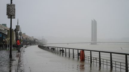 Inondations à Bordeaux (Gironde), le 1er février 2021. (BASTIEN MARIE / HANS LUCAS / AFP)