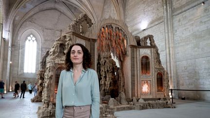 La plasticienne Eva Jospin présente l'exposition "Palazzo" au Palais des Papes d'Avignon jusqu'au 7 janvier 2024 (PHOTOPQR/LA PROVENCE/MAXPPP)