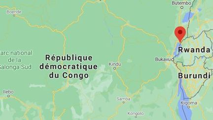 L'attaque contre le convoi a eu lieu le lundi 22 février 2021 au nord de Goma, chef-lieu de la province du Nord-Kivu (République démocratique du Congo), en proie à la violence des groupes armés depuis plus de 25 ans. (GOOGLE MAPS)