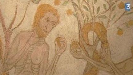 Des peintures uniques dans le choeur d&#039;une église de Touraine
 (Culturebox)