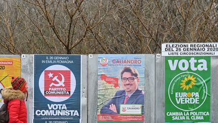 Le 26 janvier, les Bolonais sont invités aux urnes pour des élections régionales à enjeu national. (ANDREAS SOLARO / AFP)