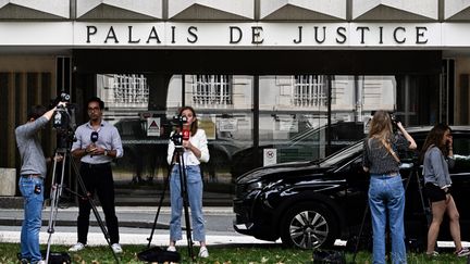 Le tribunal de la Roche-sur-Yon (Vendée) où Michel Pialle a présenté à un juge d'instruction, le 16 juin 2023. (LOIC VENANCE / AFP)