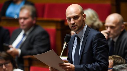 Le député MoDem&nbsp;Jean-Noël Barrot, à l'Assemblée nationale, le 3 octobre 2017. (CHRISTOPHE ARCHAMBAULT / AFP)