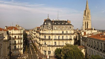 Vue de Montpellier (Rue Foch et clochet de l' église Sainte-Anne)
 (Philippe Roy / Aurimages)