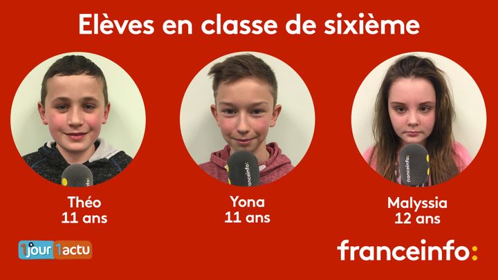 franceinfo junior, une émission en partenariat avec le magazine d'actualités pour enfants 1jour1actu et 1jour1actu.com. (FRANCEINFO / RADIOFRANCE)