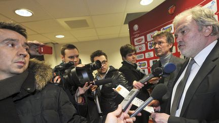 Henri Legarda président du Mans Football Club (DENIS LAMBERT / MAXPPP)