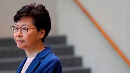 La cheffe de l'exécutif hongkongais, Carrie Lam, à Hong Kong (Chine), le 9 juillet 2019. (TYRONE SIU / REUTERS)