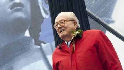 Jean-Marie Le Pen lors du d&eacute;fil&eacute; du FN, le 1er mai 2015 &agrave; Paris. (CITIZENSIDE.COM / AFP)