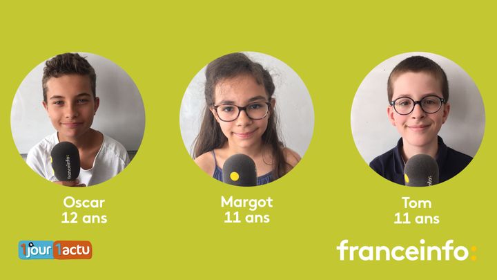 franceinfo junior, une émission en partenariat avec le magazine d'actualités pour enfants 1jour1actu et 1jour1actu.com. (FRANCEINFO / RADIOFRANCE)