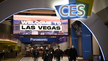 Le CES (Consumer electronics show) de Las Vegas (Nevada), le 3 janvier 2022. (PATRICK T. FALLON / AFP)