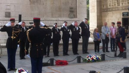 &nbsp; (Une cérémonie officielle à l'Arc de Triomphe a marqué la commémoration de la déclaration de guerre de 1914. © RF)