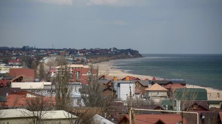 Une vue générale de la ville portuaire d'Odessa, dans le sud-ouest de l'Ukraine, le 12 avril 2022. (Ed JONES / AFP)