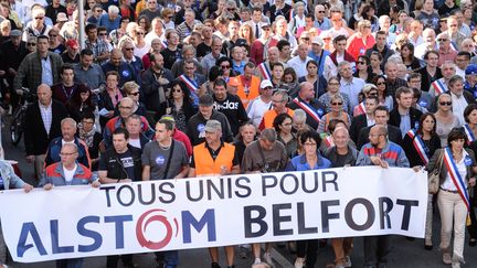 Mobilisation à Belfort contre la fermeture d'Alstom