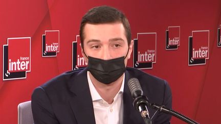 Jordan Bardella, vice-président du Rassemblement National, député européen,&nbsp; l'invité de France Inter. (FRANCEINTER / RADIOFRANCE)