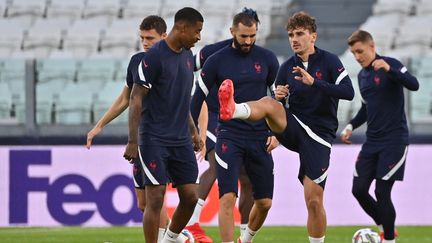 Les Bleus à l'entraînement dans le Juventus Stadium, le 6 octobre (DIRK WAEM / BELGA MAG)