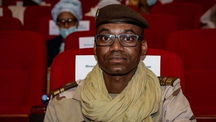 Le ministre malien de la Défense, le colonel Sadio Camara, à Bamako, le 30 juillet 2021.&nbsp; (AMAURY BLIN / HANS LUCAS)