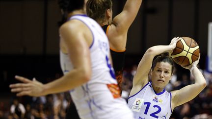 Gaëlle Skrela, l'arrière de l'équipe de France féminine. (THOMAS SAMSON / AFP)