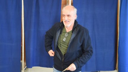 Philippe Poutou, ex-candidat de l'extrême-gauche à la présidentielle élu au conseil municipal de Bordeaux, (photo du 1er tour, le 15 mars 2020). (NICOLAS TUCAT / AFP)