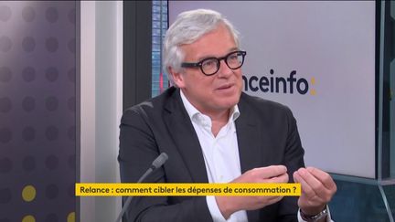 Bertrand Dumazy, président-directeur général d’Edenred, invité éco de franceinfo, mardi 2 mars 2021. (FRANCEINFO)