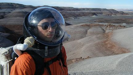 Une photo de Cyprien Vasseur, le Fran&ccedil;ais qui participe &agrave; l'exp&eacute;rience de la Nasa, post&eacute;e sur le site de l'&eacute;cole d'ing&eacute;nieurs Sup'Biotech.&nbsp; (SUP-BIOTECH)