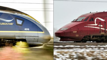 En 2018, Eurostar a transporté 11 millions de voyageurs et Thalys 7,5 millions. (PHILIPPE HUGUEN / AFP)