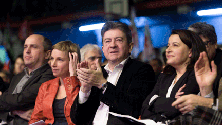  (Jean-Luc Mélenchon aux côtés de Cécile Duflot en janvier dernier © MaxPPP)