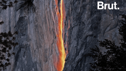 Tous les ans, au mois de février, une "cascade de feu" apparaît pendant quelques jours dans le parc national de Yosemite en Californie.