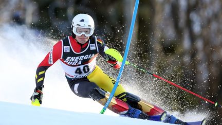 Armand Marchant, skieur belge à Zagreb (Croatie), le 5 janvier 2020. (DAMIR SENCAR / AFP)