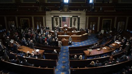 La&nbsp;Chambre des représentants à Washington (Etats-Unis), le 19 novembre 2021. (JIM WATSON / AFP)