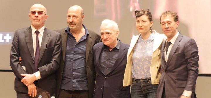 Jacques Audiard, Cédric Klapisch, Martin Scorsese, Rebecca Zlotowski et Bertrand Bonnello. 
 (Lorenzo Ciavarini Azzi/Culturebox)