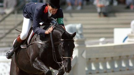 Pierre Durand et Jappeloup, le 2 octobre 1988 lors des Jeux olympiques de Seoul (Cor&eacute;e du Sud). (LIU HEUNG SHING / IOPP)