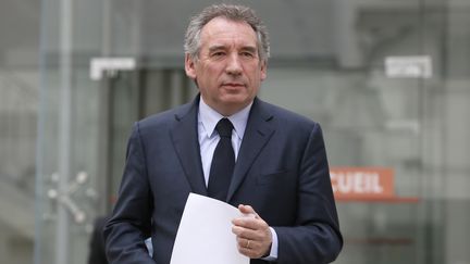 Fran&ccedil;ois Bayrou, le pr&eacute;sident du MoDem, le 3 avril 2013 &agrave; Paris. (KENZO TRIBOUILLARD / AFP)