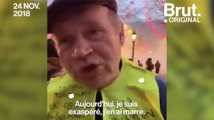 À 63 ans, ce mécanicien a manifesté le 24 novembre avec un gilet jaune. Il expliquait à Brut pourquoi...