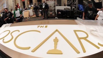 Sur le parvis des Oscars 2014, quelques heures avant le tapis rouge
 (ROBYN BECK / AFP)