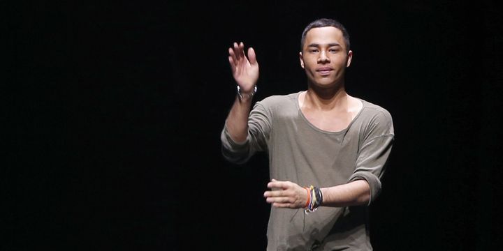 Olivier Rousteing, DA de Balmain, en février 2014 à Paris
 (RANCOIS GUILLOT / AFP)