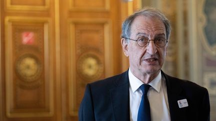 Le président du Comité&nbsp;national olympique et sportif français&nbsp;Denis Masseglia à l'Hôtel de Ville de Paris le 14 juin 2018. (CHRISTOPHE MORIN / MAXPPP)