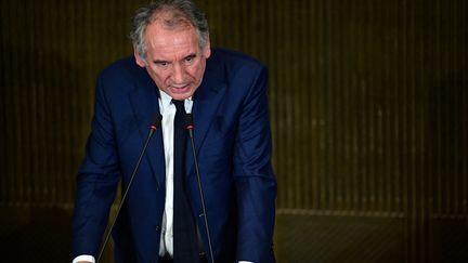 François Bayrou, président du Modem, lors d'une conférence de presse le 22 septembre 2020 à Paris (France) (MARTIN BUREAU / AFP)