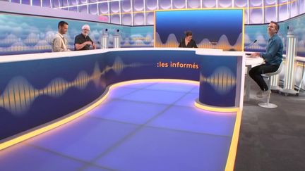 Le plateau des informés des Jeux du mardi 6 août 2024. (FRANCEINFO / RADIO FRANCE)