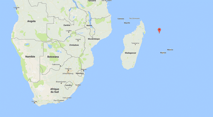 L'île de Tromelin est située à 535 km au nord de l'île de la Réunion, dans l'océan Indien. (GOOGLE MAPS)