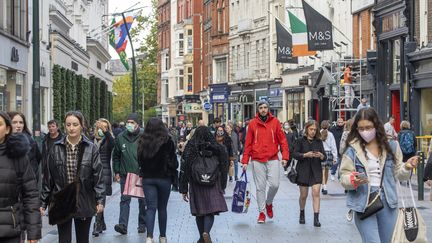 Une rue de Dublin (Irlande) le 21 octobre 2020. Photo d'illustration (PAUL FAITH / AFP)