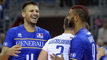 Antonin Rouzier, Earvin Ngapeth et Jenia Grebenikov, l'image d'une équipe de France tout sourire