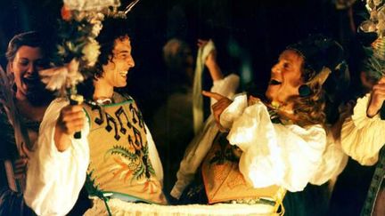 Boris Terral&nbsp;et Tcheky Karyo dans "Le Roi Danse" de Gérard Corbiau. (REX FEATURES)