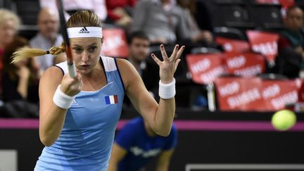 Pas de deuxième victoire pour Kristina Mladenovic (JEAN-PHILIPPE KSIAZEK / AFP)